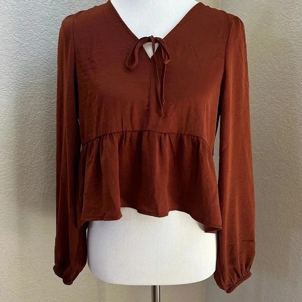 Pink Rose Babydoll Top Blouse
